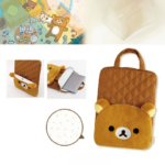 Rilakkuma Cute Japanese Cartoon Plush Laptop Sleeve Shockproof Portable Handheld Laptop Protective Case For Notebook Computers (New)