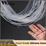 Transparent Flexible Silicone Tubing Food Grade Capillary Tube Pipe Temperature Resistance Nontoxic ID 0.3mm-6mm (New)