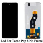 BG6h BG6i 100% Tested Premium Lcd Tecno Pop 8 Display Touch Screen Digitizer Panel Assembly Lcd Screen With Frame (New)