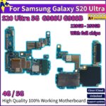 EU USA Version Working For Samsung Galaxy S20 Plus G980F G985F G981B G986B G986U G981U S20 Ultra G988B Motherboard Full Chips A+ (New)