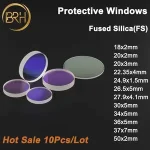 10 Fiber Laser Lens /Protective Windows 18×2 27.9×4.1 30×5 37×7 1064nm Raytools Bodor WSX Precitec CQWY QILIN Laser Head Bangladesh (New)