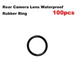 100pcs Waterproof Seal Back Rear Camera Lens Slot Rubber Ring Circle iPhone X XR XS 11 12 13 mini 14 Pro Max Repair Parts (New)