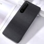 Cloth Fabric Pattern Case Coque Sony Xperia 1 10 5 VII VI V IV III II Oleophobic Wool Plain Silicone Case Phone Back Cover (New)