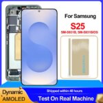 Dynamic AMOLED 6.2" For Samsung S25 Display Touch Screen Digitizer Assembly S25 SM-S931B, SM-S931B/DS LCD Replacement Part (New)