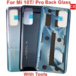 Glass Xiaomi Mi 10T 10T Pro 5G Battery Cover Hard Back Glass Lid Door Rear Housing Panel Case With Sticker Adhesive Bangladesh (New)