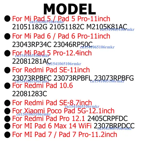 S0b566ca3fc7a4284820a9f46dddcf528h_480x480q75 Front Cover With OCA Screen Glass Repair XIAOMI MI Pad 5 Pro MI Pad7 Pro Redmi Pad 6s Pro Pad SE MI Pad 6 Max 14 Pad6 (New) - Image 1