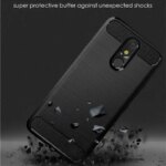 Silicone Back Cover LG K40 K12+ Shockproof Carbon Fiber Case lg x4 2019 LG K12 Plus Soft Phone Case Coque Fundas (New)