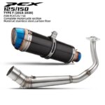 For PCX125 PCX150 PCX 125 150 2018-2020 Motorcycle Full Exhaust System Slip On Header Pipe Front Pipe Muffler (New)