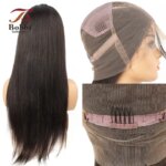 Full Lace Wig 100% Human Hair Silky Straight Pre-Plucked Transparent Lace with Baby Hair Natural Color Virgin Remy Hair BOBBI (New)