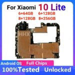 Best Unlocked For XiaoMi 10 Lite Motherboard Original Logic Main board 32gb 64gb Full Chips Android system 5G Global version (New)