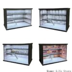 Miniature Parking Garage Display Case 1/64 Scale PVC Model Car Storage with Clear Dust Cover for Desk Sets (New)