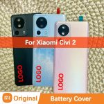 Original Replace Rear Battery Cover For Xiaomi Civi 2 Back Cover BackShell Replacement