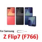 For Samsung Galaxy Z Flip7 Flip 7 F766 Phone New Housing Chip SIM Card Tray Slot Holder Pocket Parts Black Blue Red Silver (New)