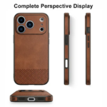Luxury Business Premium Leather Shockproof Phone Case Protective Cover iPhone 17 Pro Max 16 15 14 13 (New)