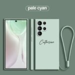 For Samsung Galaxy S24 S23 S22 S21 Ultra Plus Personalised Customized Name Case A13 A54 A53 A52 A34 A14 Liquid Silicone Cover (New)