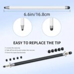 Universal Stylus Pen Touch Screen Dual Rubber Tips Capacitive Stylus Mobile Phone Tablet Pen Sensitivity Precision Pen (New)