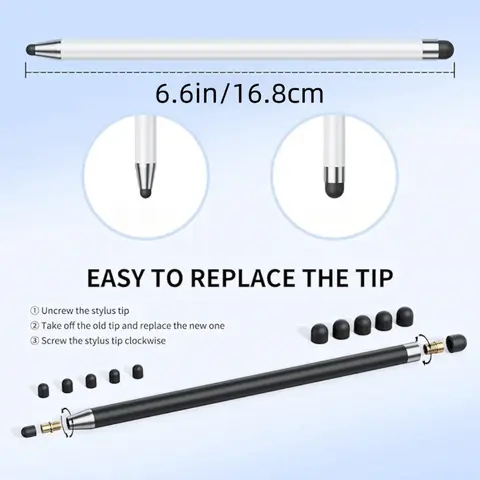 S0d1c7aa7b431439faa91afe503aa69993_480x480q75 Universal Stylus Pen Touch Screen Dual Rubber Tips Capacitive Stylus Mobile Phone Tablet Pen Sensitivity Precision Pen (New) - Image 1