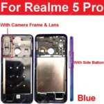 For Realme 5 6 7 Pro Middle Frame Housing Middle Frame Holder Cover Side Button Parts (New)