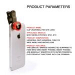 3 In 1 Fish Eye Lens Zoom Clip Design iPhone Xiaomi Huawei Phones Photography Lens Travel Vlog Photo Camera Accessories Tool (New)