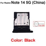 Sim Card Reader SIM Card Slot Holder Repair Replacement Parts Xiaomi Redmi Note 14 Note 14 Pro Note 14 Pro+ Plus 5G (New)