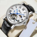Top Brand Mens Watches Tourbillon Automatic Watch For Men Business Fashion Genuine Leather Waterproof Mechanical Watch New 2026 (New)