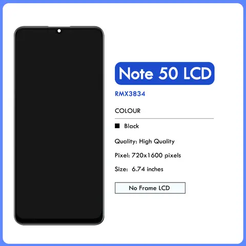 S0e18b6e6a1ac4f5cb2ef68e48871b1cbs_480x480q75 674 Display Realme Note 50 RMX3834 LCD Display Touch Screen Digitizer Assembly Repair Replacement Part (New) - Image 1