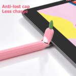 Cute Vegetable Silicone Case Apple Pencil 1st 2nd generation Protective Sleeve Skin Cover Pen Case iPad Pencil 2 1 Fudan (New)
