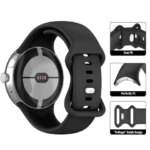 Sport Silicone strap Google Pixel Watch 3 b 45mm Smartwatch Accessories wrist Bracelet Correa Belt Pixel Watch 3 45 mm (New)