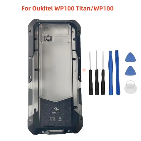 S0ecb2e382d10433bae3b79e1eeb20963Z_480x480q75 Original Oukitel WP100 Titan Mobile Phone Parts Middle Back Battery Case Housings Door Repair Accessories (New) - Image 1