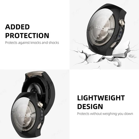 S0eead010094f4effba16b90787128de54_480x480 Case Huawei Watch 5 42mm 46mm Screen Protector Soft TPU All-Around Protective Bumper Cover Huawei Watch5 Accessories (New) - Image 1