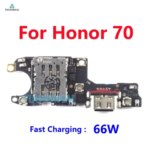 Charge Board For Huawei Honor 70 USB Charging Dock Port Connector Plate Plug Flex Cable Microphone Module Parts FNE-AN00 FNE-NX9 (New)