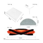 Xiaomi Vacuum cleaner S20 E12 E10 B112 sweeping robot vacuum cleaner main brush side brush mop cloth HEPA filter spare parts (New)