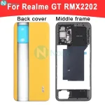 Nowey Back Cover OPPO Realme GT RMX2202 Phone Middle Frame Bezel Plate + Back Battery Door Housing Case Replace Parts Bangladesh (New)