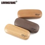 High Quality Hard Glasses Case Women Wood Grain Eyeglass Case Cover Portable Reading Glasses Box For Men Spectacle Cases (New)
