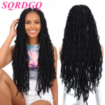 Dreadlocks Braided Wigs Synthetic Locs Full Lace Wig Female Braids Full Lace Wigs Women African Box Braids Hair Wigs For Woman (New)