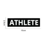 ATHLETE PVC Patch 3D Durable Rubber Design Hook and Loop For Gym Outdoor & Tactical Gear (New)