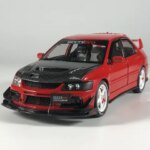 JDM 1:24 Mitsubish Lancer Evolution EVO9 Modified Version Alloy Metal Diecast Model Car Collectibles Hobby Display Ornaments Toy (New)