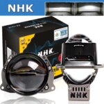 For NHK Pro Plus Car Accessories Retrofit 2.5 Inch Bi LED Headlight Lenses HID LED Projector Hella 3R G5 Projector Lenses 6000K (New)