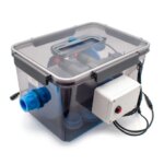110-220V Automatic Backwash Filter Rotary Drum Microfilter for Fish Ponds & Aquariums 200 Mesh Stainless Steel Screen (New)