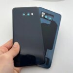 With Camera Lens Replacement Parts  For LG V50S ThinQ Battery Cover Back Glass Battery Cover Rear Door Panel Housing Case (New)