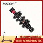 KKE 135mm 2000LBS/IN Variable Damping Shock Absorber for Electric Scooter VSETT 10 APEX ZERO 10X KUGOO G1 KAABO WOLF KING GTR 11 (New)