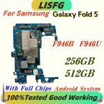 For Samsung Galaxy Fold 5 F946B F946U Unlocked Motherboard Full Chips OK Main Logic Board Mainboard Android OS 256GB 512GB ROM (New)