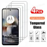 4PCS Tempered Glass Motorola Moto G04 G05 G06 G15 Power G35 G45 G55 G75 G56 G86 G67 5G Screen Protector Film Clear Glass (New)