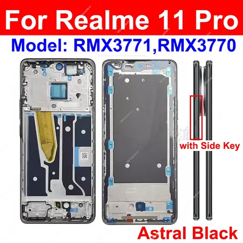 S109f5231628a407f8c17dc29ab8d27d5Y_480x480q75 Realme 11 Pro 11Pro+ Plus Middle Housing Frame Holder Bezel Cover with Side Button Parts (New) - Image 1