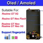OLED Display OPPO Realme GT Neo 5G RMX3031 LCD Touch Screen Digitizer Assembly Realme GT Neo Flash RMX3305 (New)