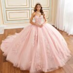 Glamorous Chic Prom Dresses Organza With Embroidery Sequins Quinceanera Dresses Strapless Sleeveless Customized Back Lace Up Bow (New)