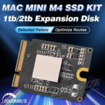 Mac MINI M4 128G upgrade hard drive 1T/2T storage space expansion New 1TB SDisk NAND MINI M4 DIY SSD kit storage upgrade (New)