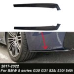 For BMW 5 series G30 G31 Car Rear Bumper Lip Side Spoiler Splitters Flaps Winglets ABS 525i 530i 540i 2017-2022 (New)