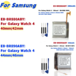 Battery EB-BR880ABY Galaxy Watch 4 40mm 42mm R860 R865U EB-BR890ABY Galaxy Watch 4 44mm 46mm R870 SM-R875U + Tools (New)