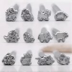 Leather Work Stamping Tool Animal Stamp Leather Carving Printing Tool Craft Lovely Animal Cat Rabbit Stamps (New)